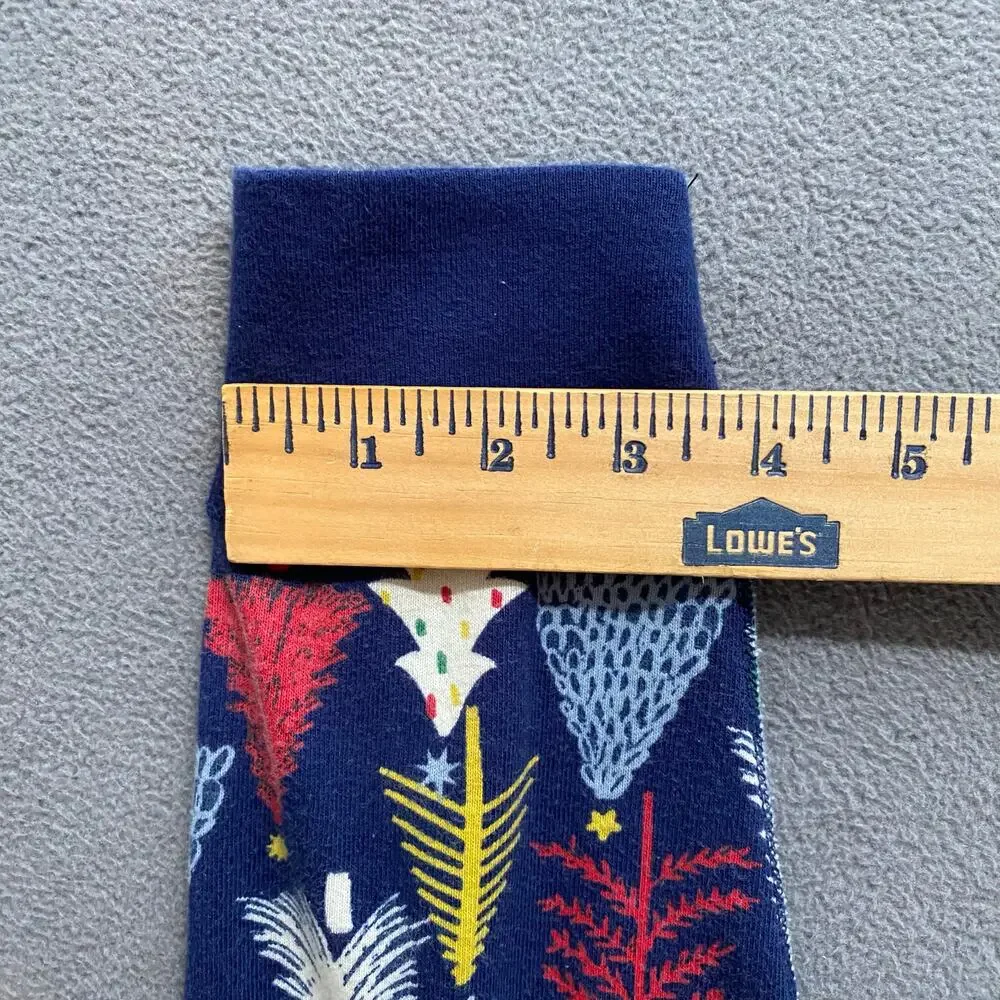 Hanna Andersson Twinkly Trees on Navy Holiday‎ Pajama Pants Womens M Christmas